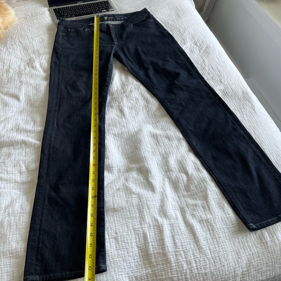 7 for All Mankind Kimmie Straight Leg Blue Size 31 - Picture 11 of 15